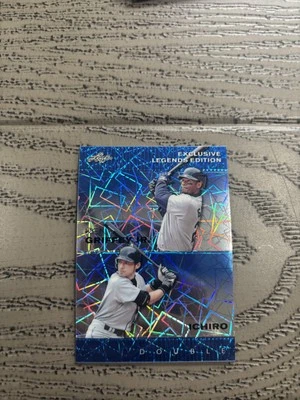 Ken Griffey Jr/Ichiro 2024 Hoja Metal Doble Azul/20 RC Mariners Foto 1 de 2
