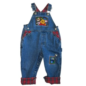Vintage Disney Store Winnie Puuh Eeyore bestickt Denim Overall Kinder 12M - Bild 1 von 17