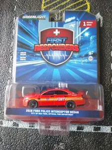 2016 '16 FORD TAURUS POLICE SEDAN FDNY FIRST RESPONDERS R1 GREENLIGHT 2022 - Picture 1 of 1