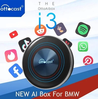 OTTOCAST I3 AI Box Multimediale Video APP Wireless CarPlay 4GB + 64GB per BMW - Immagine 1 di 4