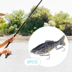 5 pezzi Gesti crank in acqua salata d'acqua dolce per salmone di bassi di - Foto 1 di 6