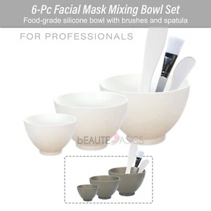 Appearus Food Grade Silicone Mixing Bowl Set Spa Skincare Kit Home DIY Routine - Picture 1 of 12