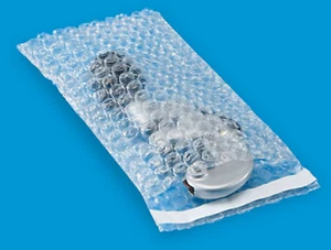 Choose Quantity 4x7.5" Bubble Out Bags Clear Self Sealing Bubble Pouches - Picture 1 of 5