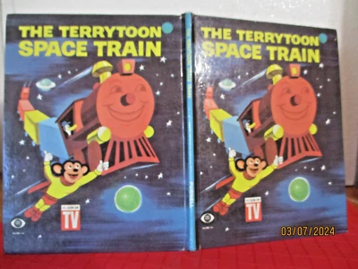 Barbara Waring TERRYTOON SPACE TRAIN Irv Gersen HC 1963 TV tie-in MIGHTY MOUSE - image 1 of 4
