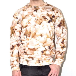 NEU! Bedrucktes "Popcorn" Sweatshirt, Pulli, Pulli, Sweater | 3D  - Bild 1 von 1