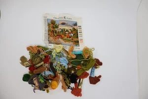 Vintage Tapestry Wools Kit Part Completed Landscape - Picture 1 of 7