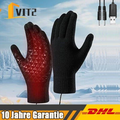 MARKENLOS Beheizbare Handschuhe Beheizte Winterhandschuhe Heizung Warm für Herren Damen