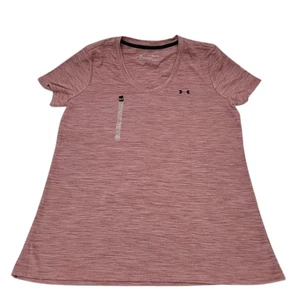 Under Armour Velocity Twist V-Neck Women's Short Sleeve Size Medium 1299590-688 - Picture 1 of 4