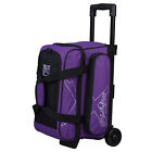 KR Strikeforce Hybrid X Black/Purple 2 Ball Roller Bowling Bag