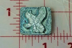 Vtg Craftool Leather Stamp Working Tool USA 1" Eagle Flying 8369 Year 1986 - Picture 1 of 1
