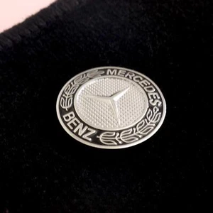 MERCEDES Teppich Emblem 4cm Chrom Metall Logo Schild Emblem - Bild 1 von 5