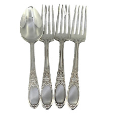 William Rogers Burgundy Pattern Flatware 3 Forks and 1 Spoon