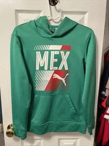 Mexico puma boys green hoodie sweatshirt size large - Picture 1 of 2