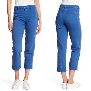 Joe's Jeans The Jane Released Hem Straight Leg Crop Blue Jeans High Waist Sz 29 - Picture 1 of 11