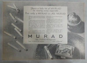 MuradTurkish Cigarette Ad: Only Murad Is All Murad ! 1925 Size: 11 x 16 inches - Picture 1 of 1