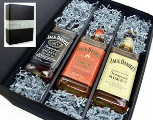 "meinglas24" Geschenkkarton mit 3 Sorten Jack Daniels 0,7l 35%-40%
