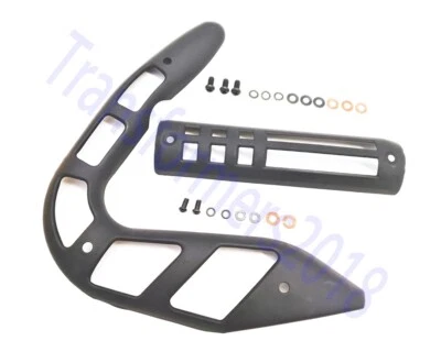 Protector de tubo de escape silenciador protector térmico piezas moto yamaha pw80 py80 Foto 1 de 4