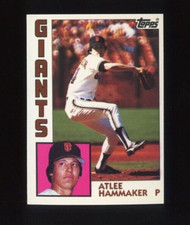 1984 TOPPS TIFFANY #85 ATLEE HAMMAKER SAN FRANCISCO GIANTS