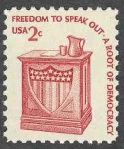 USA 1977 - FREEDOM TO SPEAK OUT - A ROOT OF DEMOCRACY - MNH Stamp - Scott #1582 - Picture 1 of 1