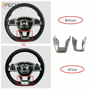 Cubierta en forma de U con borde inferior del volante para Mercedes-Benz AMG 2015-2018 - Imagen 1 de 5
