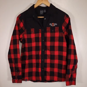 Stormtech Women's S Red & Black Plaid Snap Button Fleece Shacket Zee Zee's Logo - Picture 1 of 8