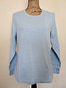 Top Chico's Nuevo con Etiquetas Leanna LS Tejido Básico Para Mujer Talla L y XL Azul Brumoso Envío Gratis - Imagen 1 de 4