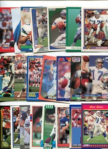 Dave Krieg 22 card lot all different Milton Wildcats / Seattle Seahawks - Picture 1 of 1
