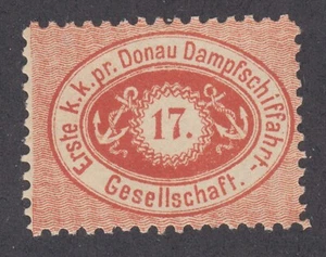 Austria, Danube Steam Navigation Sc 4, MNH. 1866 17kr scarlet, Perf 11½ FORGERY - Picture 1 of 2