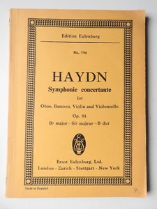 Haydn - Symphonie Concertante Op. 84 - Edition Eulenburg study score #790 - Picture 1 of 3