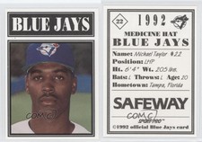 1992 Sport Pro Medicine Hat Blue Jays Mike Taylor Michael Taylor #22