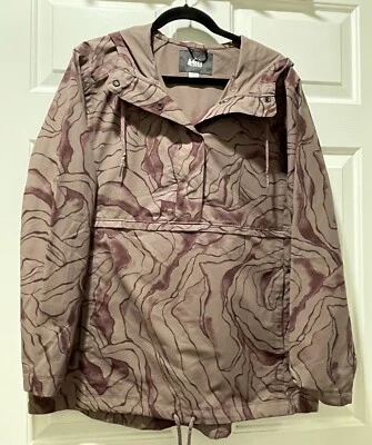 REI 1/4 Snap 套衫女式大号连帽衫活动风衣印花可存放 — 第 1/4 张图片