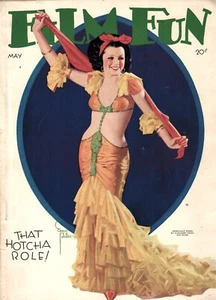 FILM FUN May of 1932 ENOCH BOLLES Cover of MARGARET POGGI FINE + Condition - Picture 1 of 2