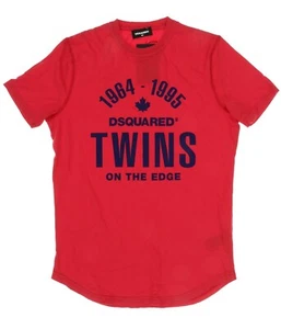 Camiseta DSQUARED2 Niños GEMELOS Roja Manga Corta Talla 16Y 134494 - Imagen 1 de 2