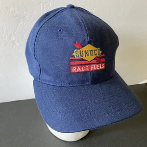 De colección Años 90 Snapback Gorra Camionero Sunoco Carrera Combustibles Sombrero NASCAR Lana Juegos Olímpicos Hanes - Imagen 1 de 8