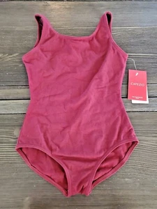 Capezio girls Classic High-Neck Tank Leotard, Burgundy, Medium (8-10) - Picture 1 of 3