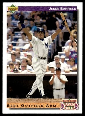1992 Upper Deck Diamond Skills #644 Jesse Barfield New York Yankees - Image 1 of 2