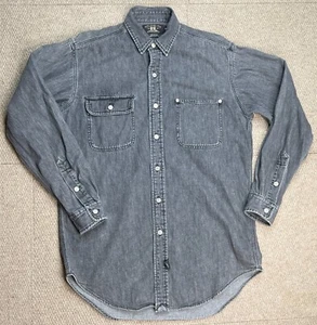 Ralph Lauren Double RL Vtg Men's Button Up Long Sleeve Denim Shirt Size Small - Picture 1 of 7
