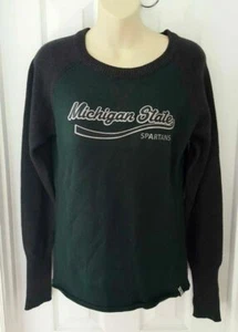 MICHIGAN STATE SPARTANS Womens Sweater Size Small Crewneck Apres Ski Thumb Holes - Picture 1 of 4