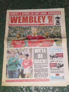 Especial Nottingham Evening Post FA Cup - 20 de mayo de 1991 - Forest v Spurs - Imagen 1 de 1