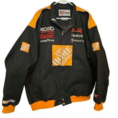 Vtg Chase Authentics Mens XL Cotton Jacket NASCAR Racing Tony Stewart Home Depot - Image 1 of 4