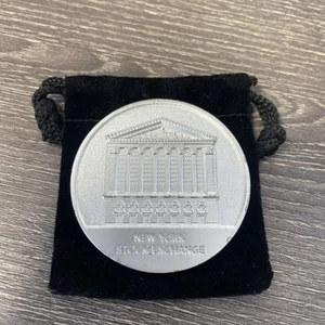New York Stock Exchange Sammlerstück Challenge Münze Medaillon mit Etui - Bild 1 von 9