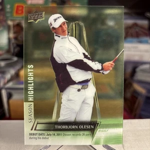 Thorbjorn Olesen 2024 UD Golf Clear Cut Season Highlights Rookie PGA RC ⭐️ MINT - Picture 1 of 3