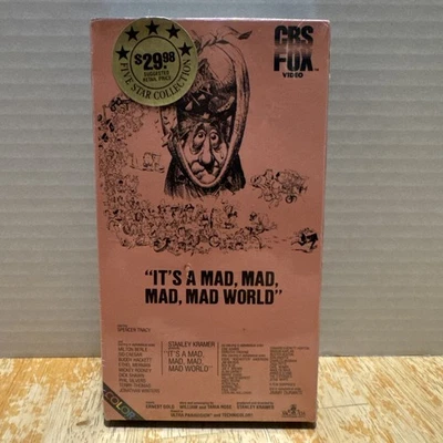 IT'S a MAD, MAD, MAD WORLD VHS Spencer Tracy Berle NEW CBS FOX WATERMARKS Read - Image 1 of 4