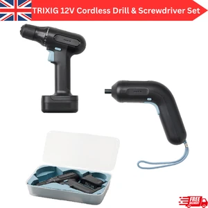 IKEA TRIXIG 12V Cordless Drill &Screwdriver Set Li-ion Recharge With Battery New - Picture 1 of 10