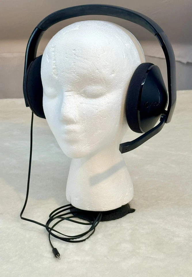 Original OEM Microsoft Xbox One Stereo Headset Black 1910 w/ Microphone MIC - Immagine 1 di 4