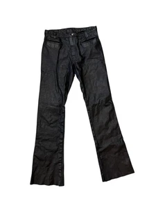 Vintage Roxstream strapazierfähige Echtleder Boot Cut Hose Damengröße 28|9/10 - Bild 1 von 6