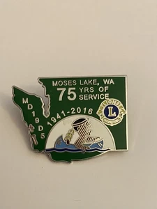 Lions Moses Lake Washington 75 Years 1941-2016 Lapel Pin P88 - Picture 1 of 3