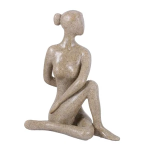 Estatuilla de resina para niña de yoga arte decoración estatua de yoga para decoración de hogar y oficina... - Imagen 1 de 9
