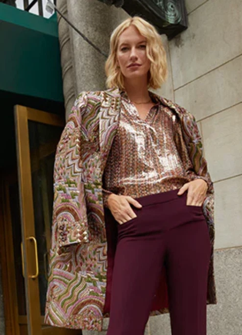 Abrigo Chispeante Auténtico ETCETERA, NUEVO CON ETIQUETAS, Talla 6 Foto 1 de 4