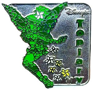 Prendedor comercial Disney 2006 con cordón fundido oculto Mickey - Topiario de campana plateada - Imagen 1 de 3